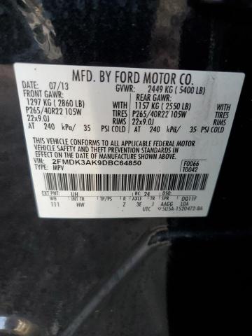 Photo 11 VIN: 2FMDK3AK9DBC64850 - FORD EDGE SPORT 