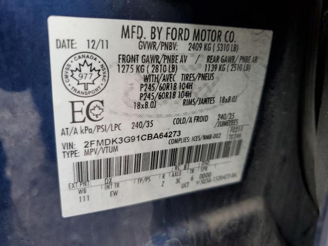 Photo 12 VIN: 2FMDK3G91CBA64273 - FORD EDGE SE 