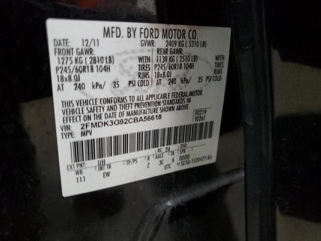 Photo 12 VIN: 2FMDK3G92CBA56618 - FORD EDGE SE 