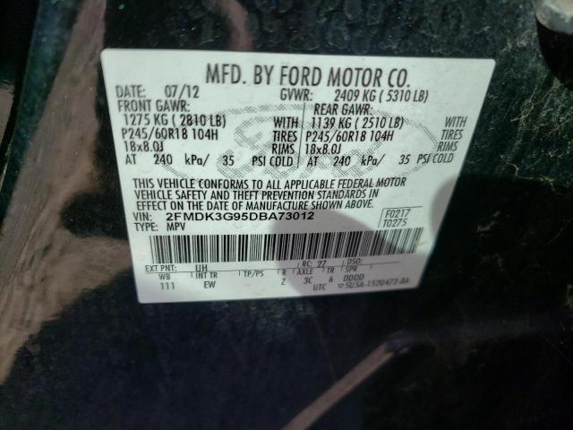 Photo 12 VIN: 2FMDK3G95DBA73012 - FORD EDGE SE 