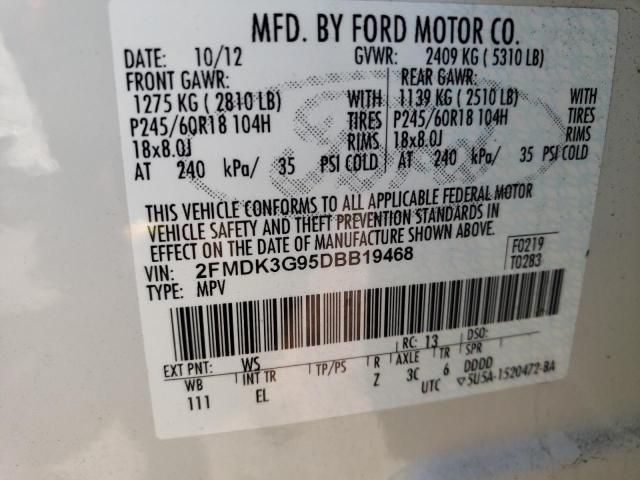 Photo 12 VIN: 2FMDK3G95DBB19468 - FORD EDGE SE 