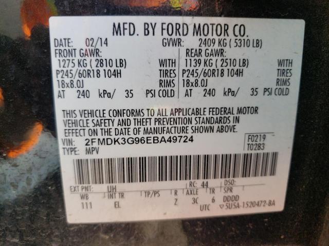 Photo 9 VIN: 2FMDK3G96EBA49724 - FORD EDGE SE 