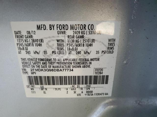 Photo 12 VIN: 2FMDK3G98DBA77734 - FORD EDGE SE 