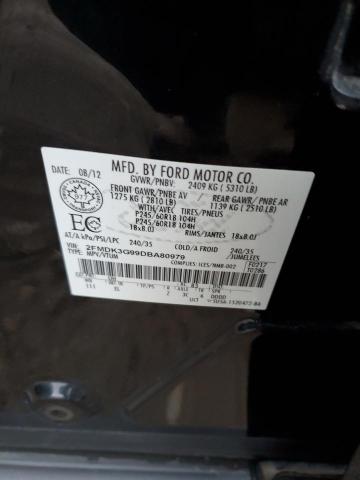 Photo 12 VIN: 2FMDK3G99DBA80979 - FORD EDGE SE 