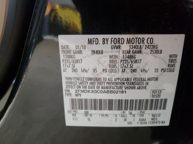 Photo 9 VIN: 2FMDK3GC0ABB02181 - FORD EDGE 