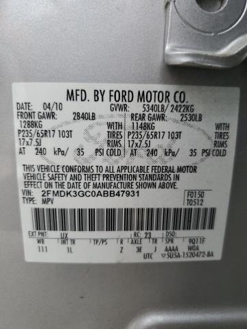 Photo 12 VIN: 2FMDK3GC0ABB47931 - FORD EDGE 