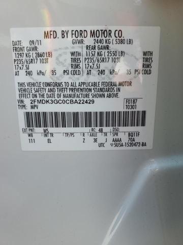 Photo 12 VIN: 2FMDK3GC0CBA22429 - FORD EDGE SE 