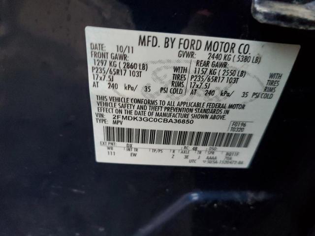 Photo 11 VIN: 2FMDK3GC0CBA36850 - FORD EDGE SE 