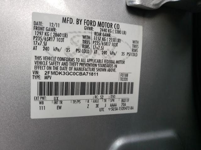 Photo 9 VIN: 2FMDK3GC0CBA71811 - FORD EDGE SE 