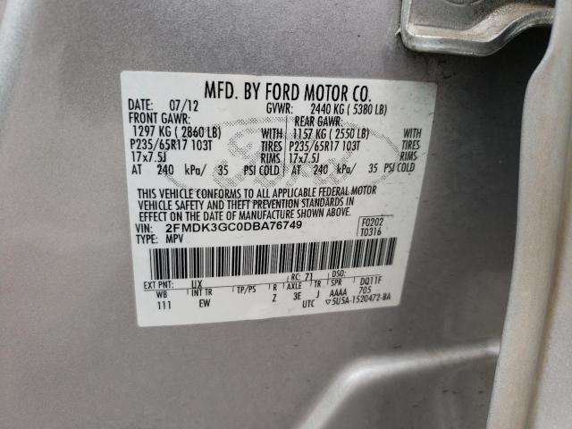 Photo 9 VIN: 2FMDK3GC0DBA76749 - FORD EDGE SE 