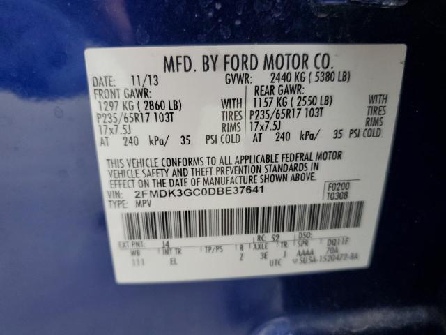 Photo 12 VIN: 2FMDK3GC0DBE37641 - FORD EDGE SE 