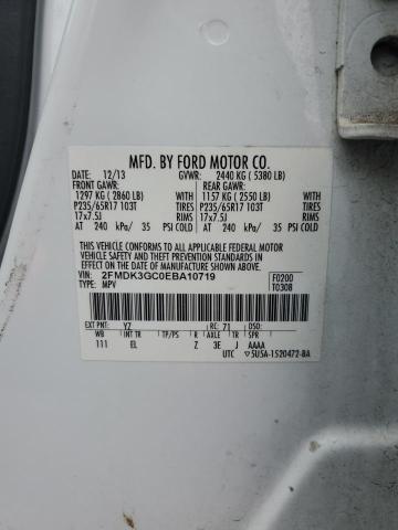 Photo 12 VIN: 2FMDK3GC0EBA10719 - FORD EDGE SE 