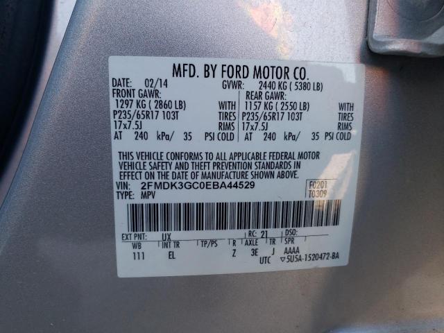 Photo 9 VIN: 2FMDK3GC0EBA44529 - FORD EDGE SE 