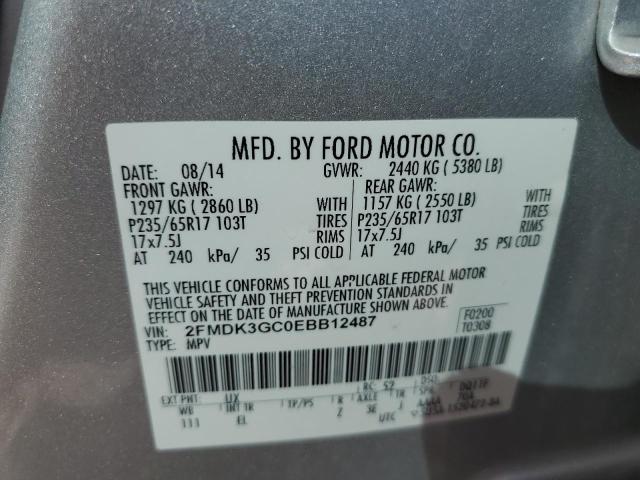 Photo 12 VIN: 2FMDK3GC0EBB12487 - FORD EDGE SE 