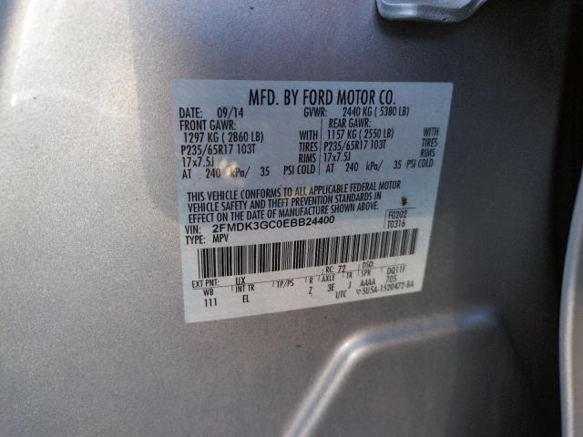 Photo 9 VIN: 2FMDK3GC0EBB24400 - FORD EDGE SE 