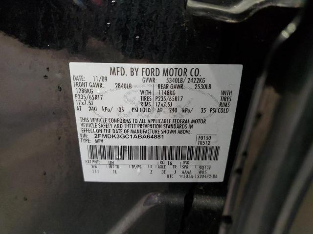 Photo 11 VIN: 2FMDK3GC1ABA64881 - FORD EDGE 