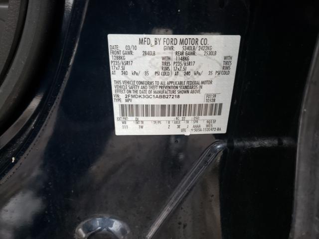 Photo 9 VIN: 2FMDK3GC1ABB27218 - FORD EDGE SE 