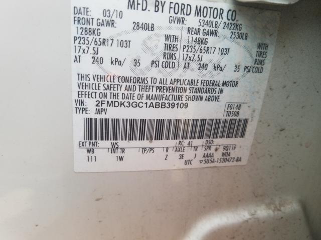 Photo 9 VIN: 2FMDK3GC1ABB39109 - FORD EDGE SE 