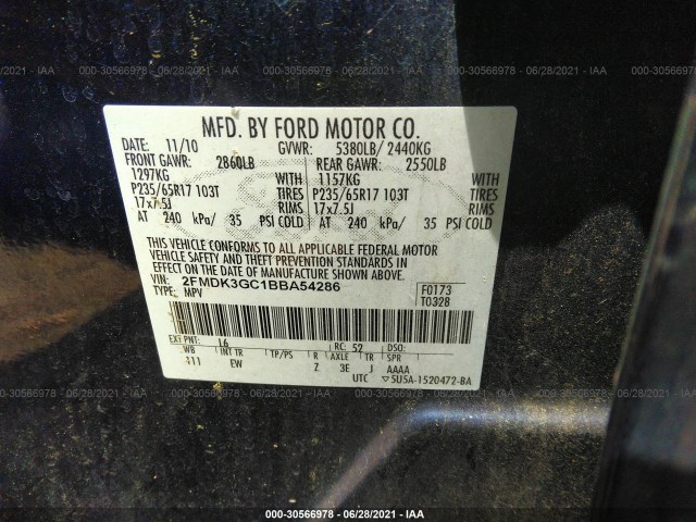 Photo 8 VIN: 2FMDK3GC1BBA54286 - FORD EDGE 