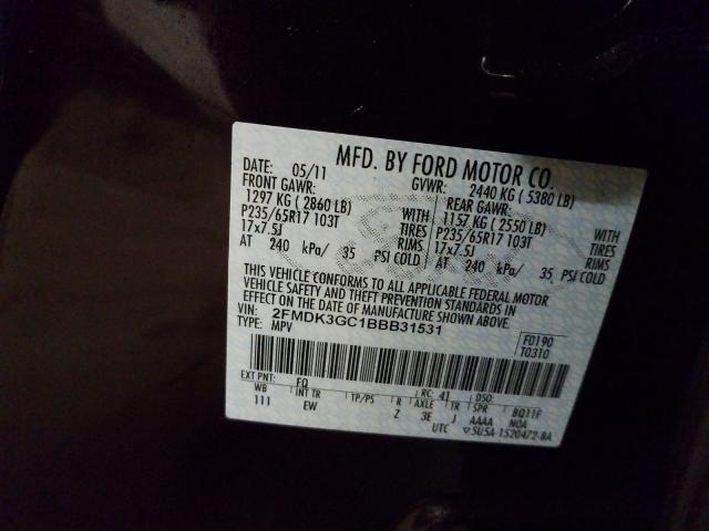 Photo 9 VIN: 2FMDK3GC1BBB31531 - FORD EDGE 