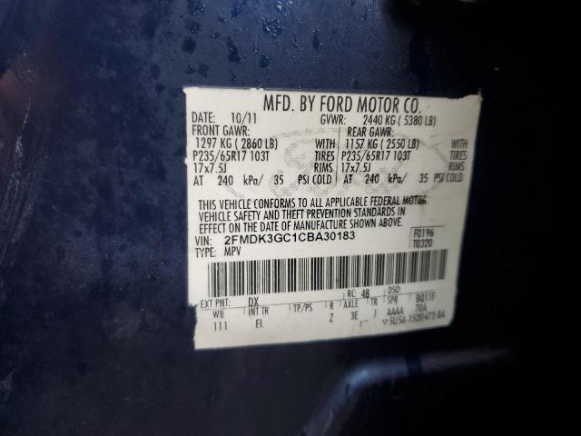 Photo 12 VIN: 2FMDK3GC1CBA30183 - FORD EDGE SE 