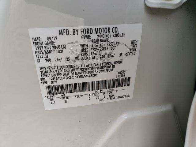 Photo 9 VIN: 2FMDK3GC1DBA94838 - FORD EDGE SE 