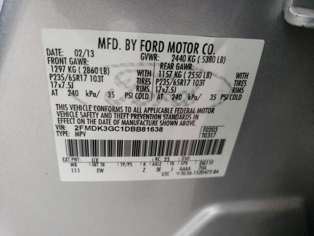 Photo 12 VIN: 2FMDK3GC1DBB81638 - FORD EDGE SE 