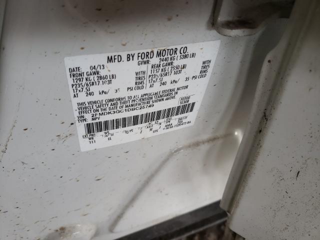 Photo 9 VIN: 2FMDK3GC1DBC25749 - FORD EDGE SE 