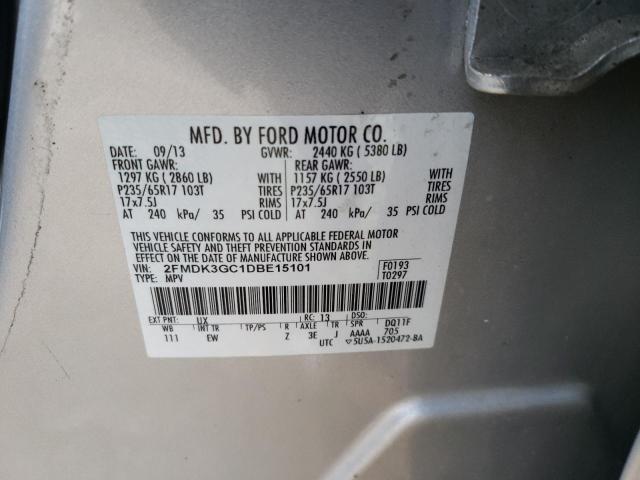 Photo 13 VIN: 2FMDK3GC1DBE15101 - FORD EDGE SE 