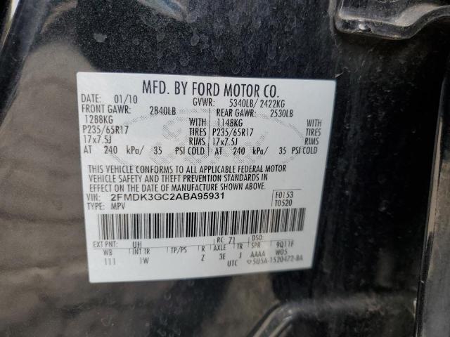 Photo 12 VIN: 2FMDK3GC2ABA95931 - FORD EDGE 