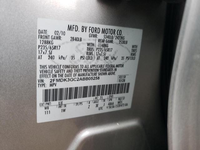 Photo 9 VIN: 2FMDK3GC2ABB05258 - FORD EDGE SE 