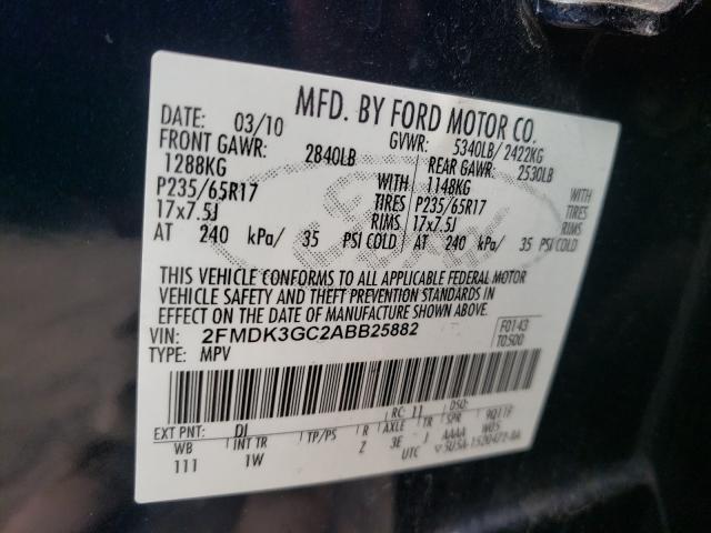 Photo 9 VIN: 2FMDK3GC2ABB25882 - FORD EDGE SE 