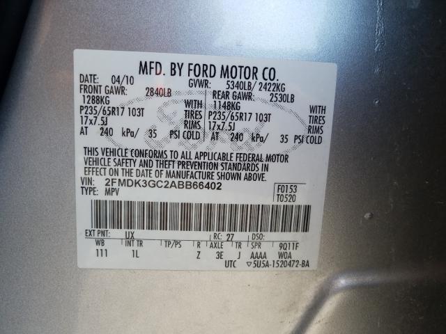 Photo 9 VIN: 2FMDK3GC2ABB66402 - FORD EDGE SE 