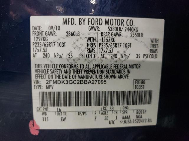 Photo 9 VIN: 2FMDK3GC2BBA27095 - FORD EDGE SE 