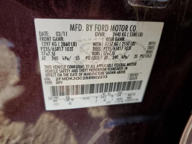 Photo 12 VIN: 2FMDK3GC2BBB02233 - FORD EDGE SE 