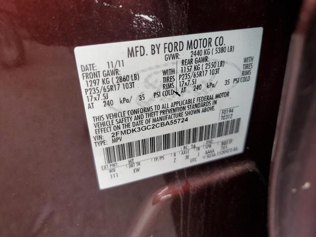 Photo 13 VIN: 2FMDK3GC2CBA55724 - FORD EDGE SE 