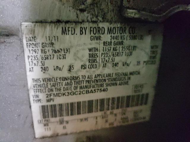 Photo 9 VIN: 2FMDK3GC2CBA57540 - FORD EDGE SE 