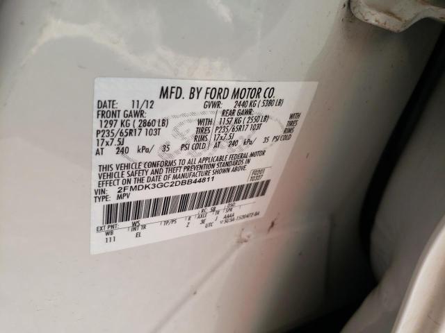 Photo 9 VIN: 2FMDK3GC2DBB44811 - FORD EDGE SE 