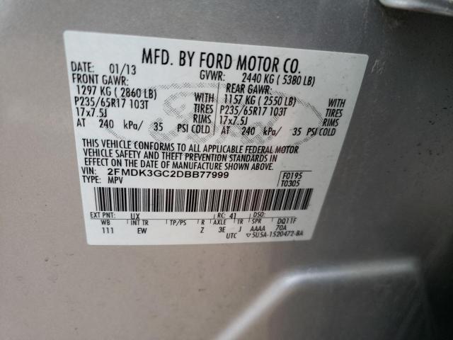 Photo 12 VIN: 2FMDK3GC2DBB77999 - FORD EDGE SE 