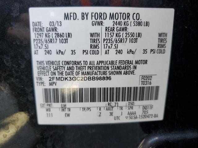 Photo 11 VIN: 2FMDK3GC2DBB98836 - FORD EDGE 