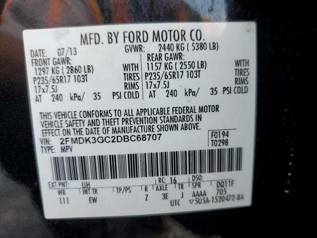 Photo 13 VIN: 2FMDK3GC2DBC68707 - FORD EDGE SE 