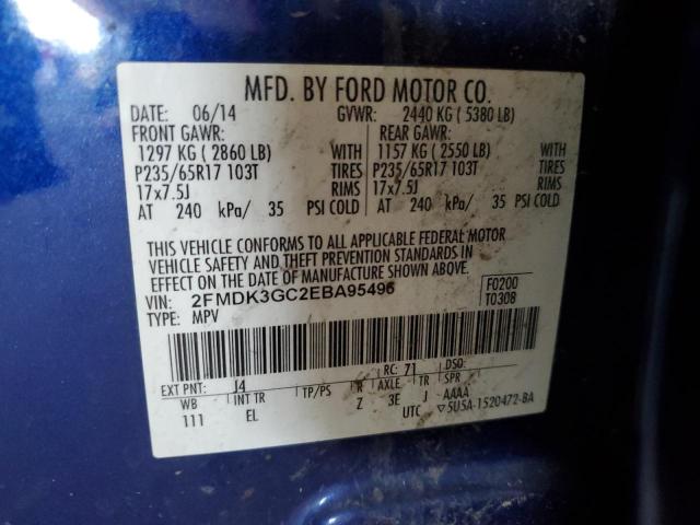 Photo 11 VIN: 2FMDK3GC2EBA95496 - FORD EDGE SE 