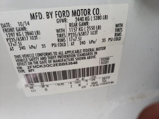 Photo 11 VIN: 2FMDK3GC2EBB53848 - FORD EDGE 