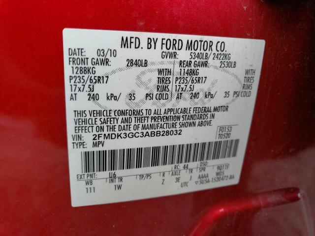 Photo 12 VIN: 2FMDK3GC3ABB28032 - FORD EDGE SE 