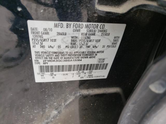 Photo 9 VIN: 2FMDK3GC3BBA15084 - FORD EDGE SE 