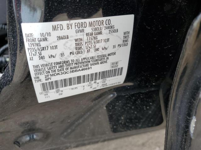 Photo 12 VIN: 2FMDK3GC3BBA46691 - FORD EDGE SE 