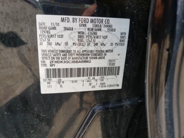 Photo 9 VIN: 2FMDK3GC3BBA59862 - FORD EDGE SE 