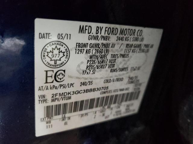 Photo 12 VIN: 2FMDK3GC3BBB30705 - FORD EDGE SE 