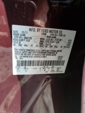 Photo 12 VIN: 2FMDK3GC3BBB33961 - FORD EDGE SE 