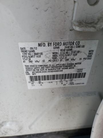 Photo 12 VIN: 2FMDK3GC3DBA98048 - FORD EDGE SE 